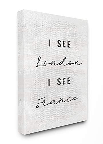 'Black and White I See London I See France'| Canvas Art