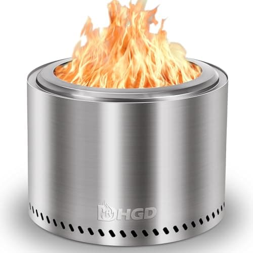 HGD 19.5" Smokeless Fire Pit O...tove for Garden, BBQ & Bonfire