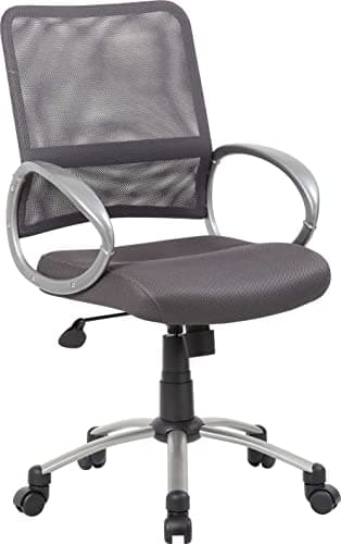 Boss Office Products Mesh Back...sh in Charcoal Grey (B6416-CG)