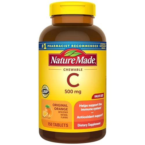 150-Count Nature Made Chewable Vitamin C 500mg Tablets $5.95 w/ S&S + Free Shipping w/ Prime or on $35+