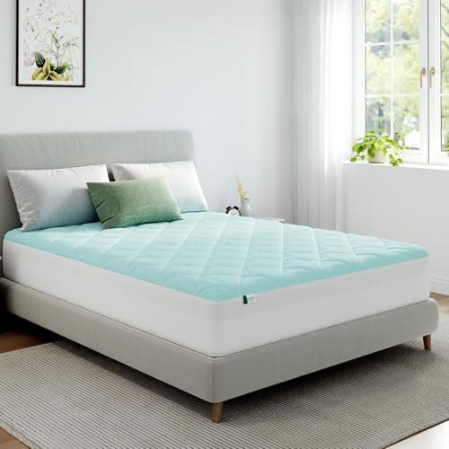 Novilla Cooling Mattress Toppe...ve Bed Topper for Hot Sleepers