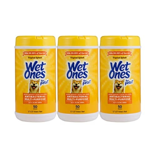 Select Accts: 3-Pk 50-Ct Wet Ones for Pets Antibacterial Dog Wipes w/ Aloe Vera $5.60 w/ S&S
