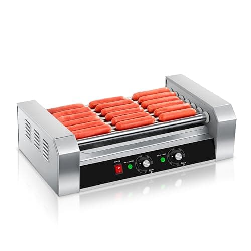 SYBO Hot Dog Roller, 18 Hot Do..., 1000-Watts, Commercial Grade