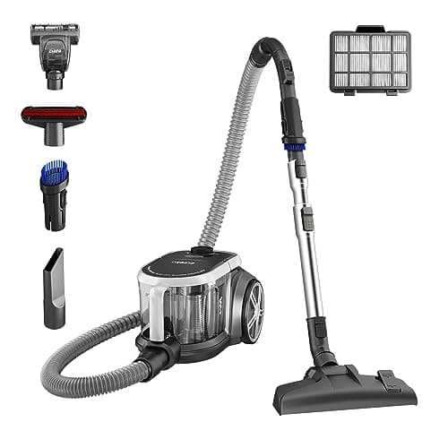 Eureka Bagless Canister Vacuum...ors, Silver with Black, NEN180