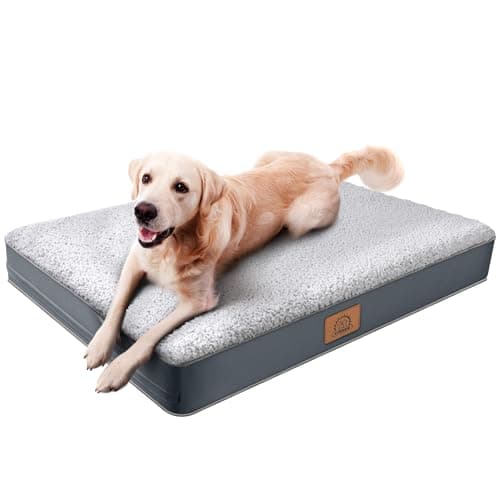[Prime] 35" Sunheir Orthopedic Plush Sherpa Large Dog Bed (Grey) $18.80 + Free S&H at Amazon