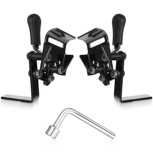 Heavy Duty Wheelchair Brakes Wheel Locks, Wheelchair-Hand Brake Replacements, Drive Wheelchair Parts, Transport Chair Brake, Universal-Brake Replacement Parts for 1" Tubing Side Mounting(1 Pair)