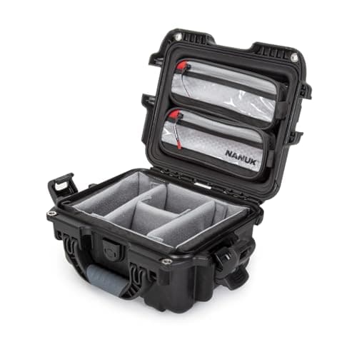 NANUK 905 Pro Waterproof Hard ...izer and Padded Divider, Black