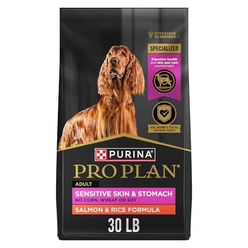 Purina Pro Plan Sensitive Skin & Stomach Salmon & Rice Dry Dog Food 30-lb. Bag for $56 w/ Prime + free shipping