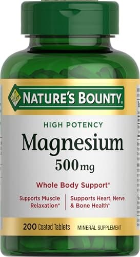 200-Ct Nature's Bounty Magnesium 500 Mg Tablets $4.65 w/ S&S