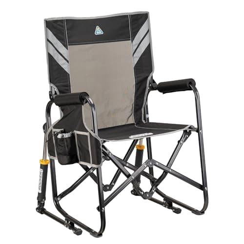GCI Outdoor Stowaway Rocker - Varsity Black/Gray