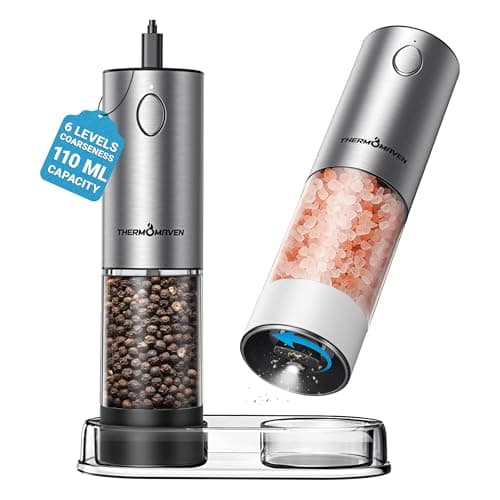 ThermoMaven Electric Salt and ...s, LED, 2 Packs, Black & White