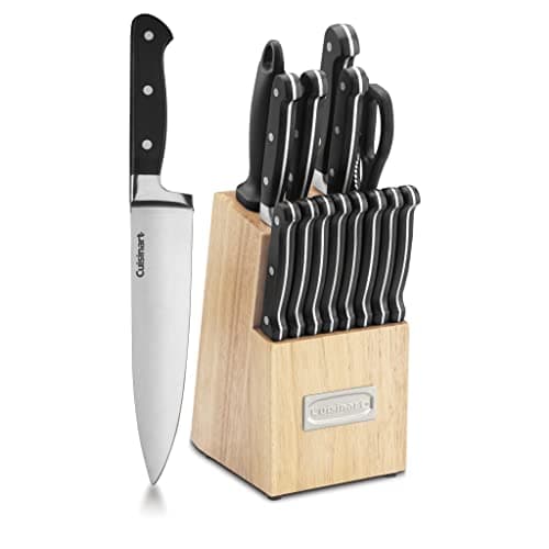 $69.95 | 16-Piece Cuisinart C77TR-16P Triple Rivet Collection Cutlery Block Set, Stainless Steel at Amazon