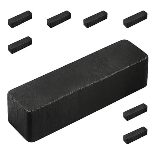 Ceramic Block Magnet, 3/16" Th...8" Length 8 Count, (Pack of 1)
