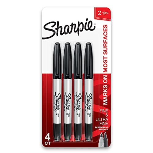 Sharpie Twin Tip 4-Count Permanent Markers for $5.50 + free shipping w/ Prime