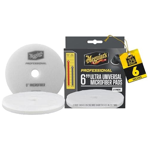 2-Pk 6" Meguiar's Professional Microfiber Pads $5