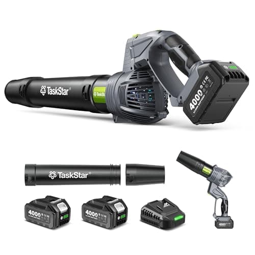Taskstar Lightweight Cordless Leaf Blower w/ 2-Pack 4.0Ah Batteries & Charger $39.89 + Free Shipping