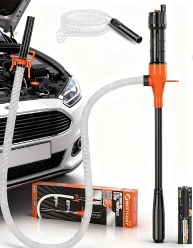 BestCosy Portable Fuel Transfer Pump with 47" Hose-High Flow Hand Fuel Pump, Battery Powered Siphon $9.97 + Free Shipping w/ Prime or on $35+