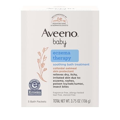5-ct Aveeno Baby Eczema Therapy Colloidal Oatmeal Soothing Bath Treatment $3.75 w/ S&S
