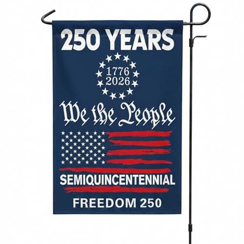 250 Anniversary USA Garden Flag,America Garden Flags For Outside,12x18'',Double Sided Flag For Outdoor Garden Decor (We the People)
