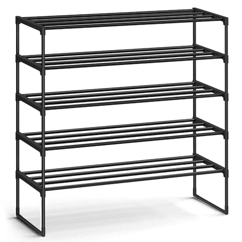 SONGMICS Shoe Rack, 5-Tier Sho...35.4 Inches, Black ULSA305BH01