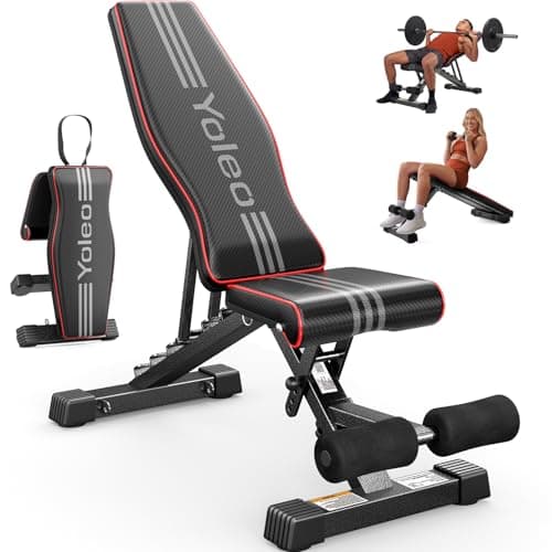 YOLEO Adjustable Weight Bench for Home Gym $54 + Free S&H