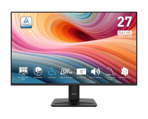 MSI PRO MP275 E2 27-inch IPS 1920 x 1080 (FHD) Gaming Office Monitor, 120Hz, Free-Synch, HDMI, DisplayPort $69.99