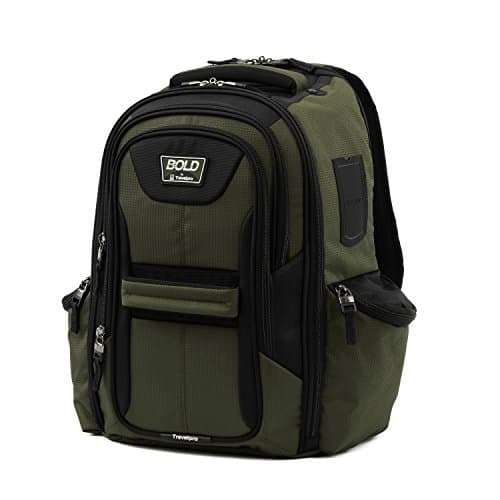 Travelpro Bold Lightweight Rug...and tablet sleeve, Olive/Black