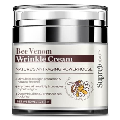 SupreH Bee Venom Cream: Instant Face Lift Cream and Neck Firming Cream with Hyaluronic acid Niacinamide for women and men 50ML