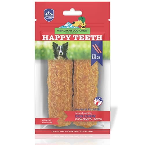 2-Count Himalayan Dog Chew Happy Teeth Soft Yak Cheese Dental Treats (Bacon) $3.35 w/ Autoship + Free S&H on $35+