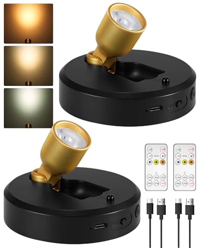 Ezvalo Indoor Rechargeable Wireless Spotlight (2-Pack) $17.59