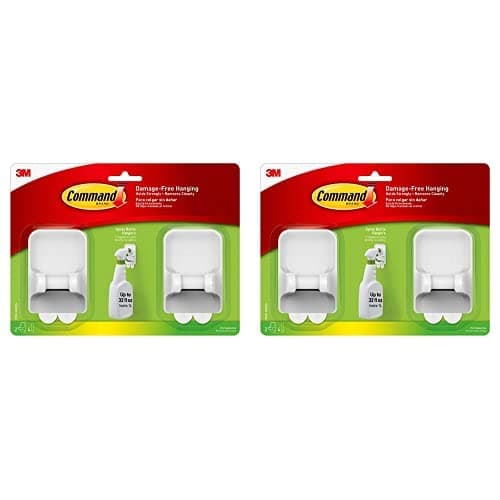 Command Spray Bottle Hangers, ...ganize Damage-Free (Pack of 2)