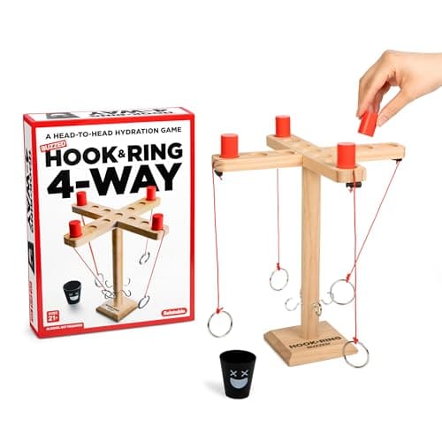 Buzzed 4-Way Hook & Ring Drink...Pawns, 1 Cup, and Instructions