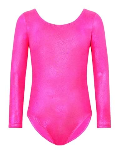 Snowheart Girls Gymnastics Leotards Size 4-5T Rose Tumbling Unitard Long Sleeve Pro Gym Outfit