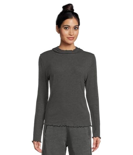 Free People Womens Breathe Easy Long Sleeve, Black, X-Small