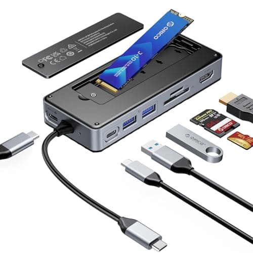 [AC] $37.69* | ORICO 8-in-1 USB-C Hub w/ M.2 NVMe/SATA SSD Enclosure at Amazon