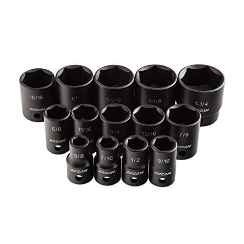 ARCAN TOOLS 1/2 Inch Drive Sha...nch, Cr-V, 14-Piece (AS21214S)