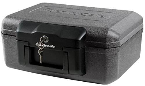 $26.88: SentrySafe Fireproof Safe with Key Lock, 0.18 Cubic Feet, 6.1 x 14.3 x 11.2 Inches (1210)
