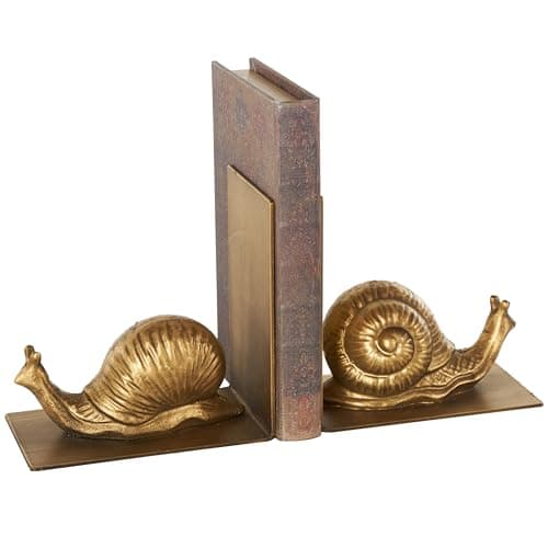 Deco 79 Metal Snail Decorative...Office Bookends6 W, 6" H, Gold