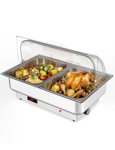 GarveeHome Chafing Dish Electr...ontrol for Wedding and Parties