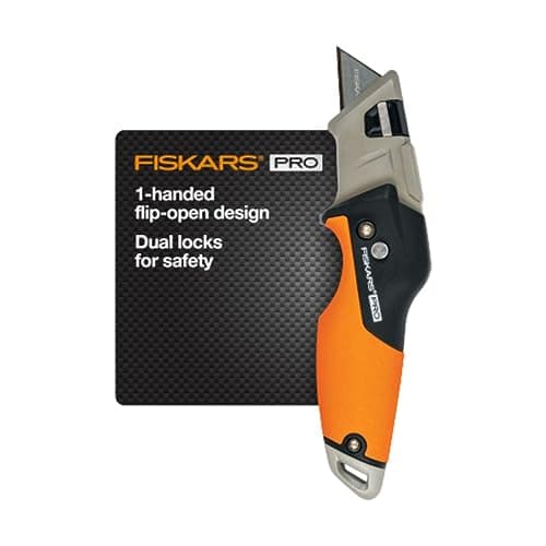 $12.98 | Fiskars Pro Retractable Folding Utility Knife at Amazon