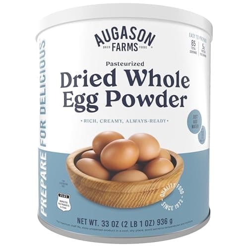 $41.31 | Pasteurized Dried Whole Egg Powder Can Emergency Food Supply, 85 Servings at Amazon