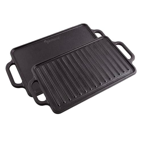 Victoria Rectangular Cast Iron Reversible Griddle (13" x 8.5")  $15.59 + Free Shipping w/ Prime or on $35+
