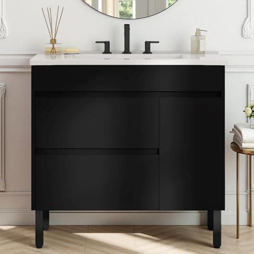 YITAHOME 36 Inch Bathroom Vani...ft Closing Cabinet & 2 Drawers