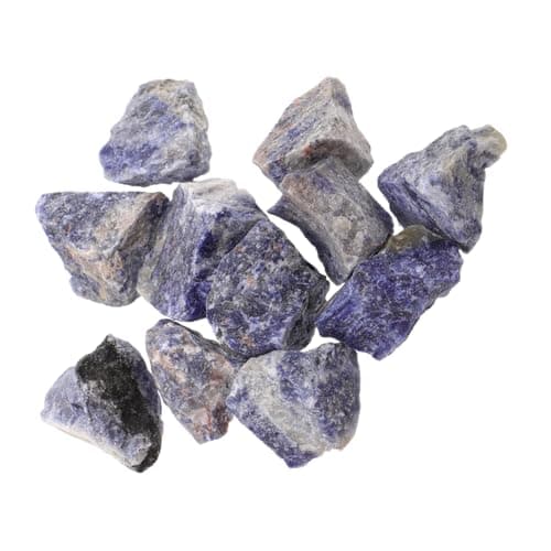 HAKIDZEL Essential Oil Diffuser Stones Natural Crystal Raw Stone 4 Packet 100g Each Efficient Fragrance Release Blue Stripes Material for Home Aromatherapy Sessions and Living Rooms