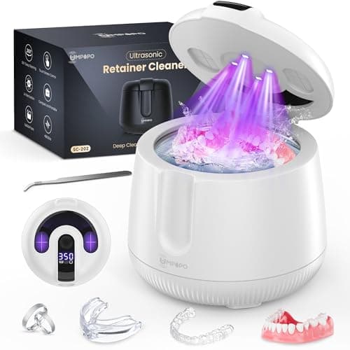 Umpopo 200ml Ultrasonic Retainer Cleaner Machine  for $20 + free shipping w/ Prime