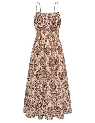 GRACE KARIN Women's Smocked Floral Maxi Sundress w/ Pockets (various) from $15.83 + Free Shipping w/ Prime or on $35+