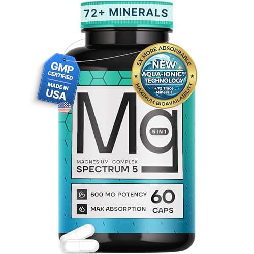 60-Caps 500mg SonoHealth Spectrum 5 Magnesium 5-in-1 Complex + 72 Trace Minerals $19.95 or less w/ S&S
