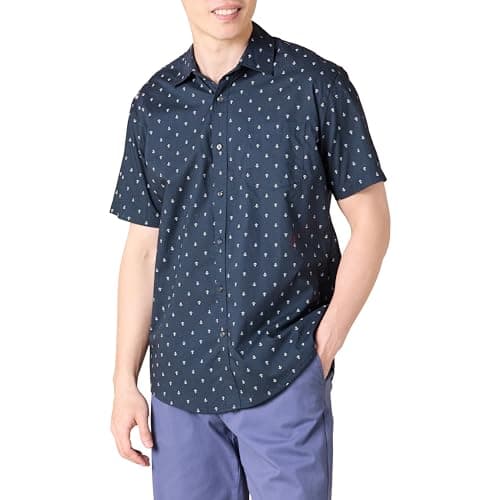 Amazon Essentials Men's Short-Sleeve Print Shirt for from $5.50 + free shipping w/ Prime
