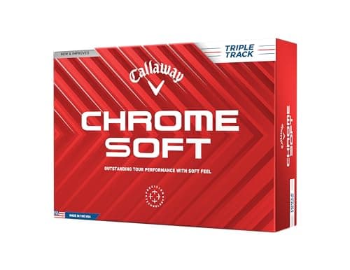 $29.99 | 12-Pack Callaway Chrome Soft 24 Triple Track Golf Ball (White) at Amazon