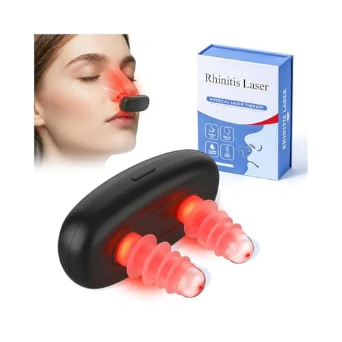 TOPLIPS Red Light Nose Care Device, LED Nose Wellness Tool for Daily Nasal Comfort, USB Rechargeable Portable Design with 3 Light Modes & Auto Shut-Off, Lightweight, Black, 1PCS